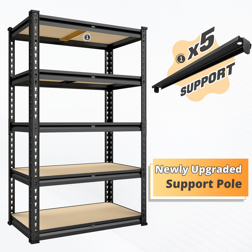 2000lbs storage shelves 5 tier garage shelving heavy duty