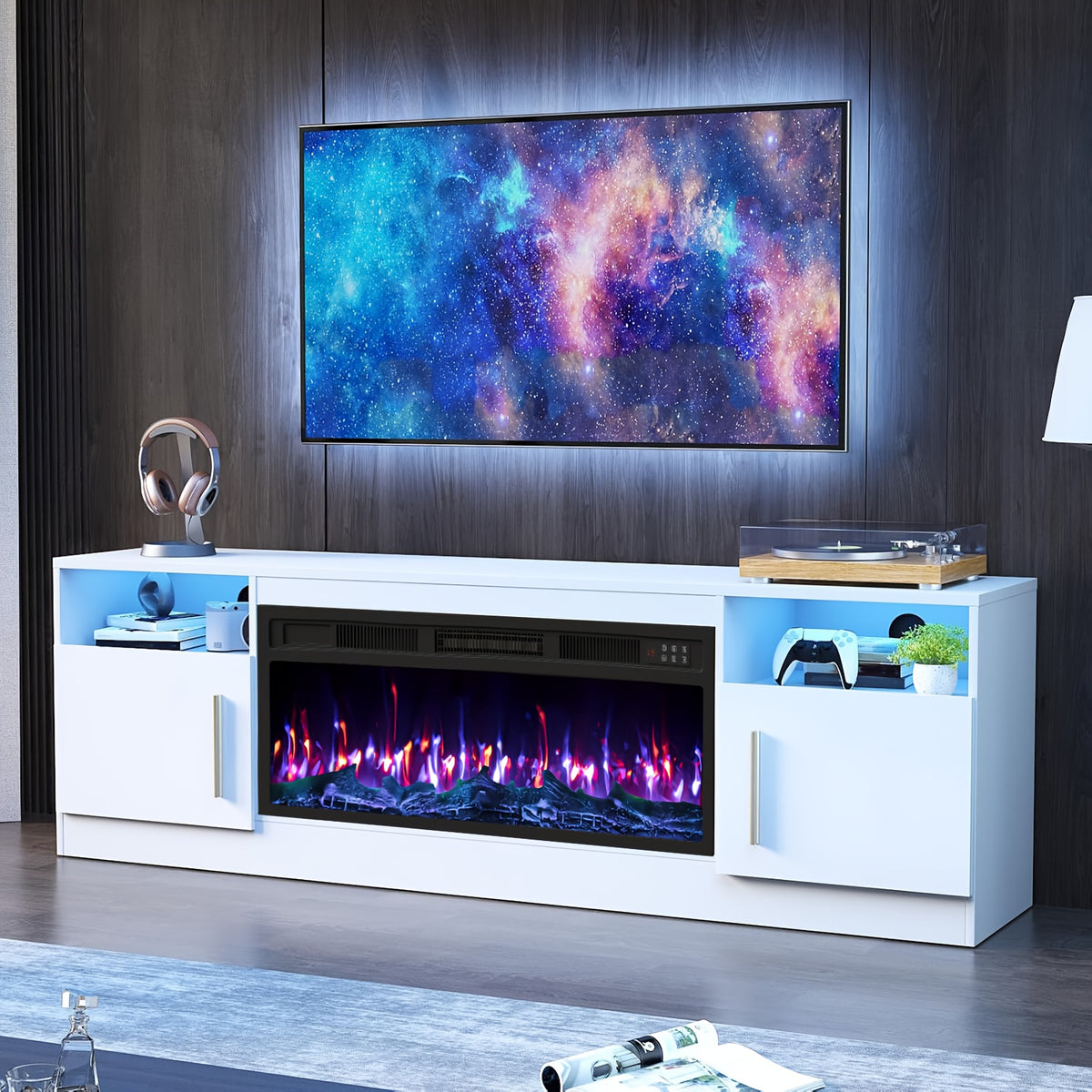 fireplace tv stand 36 fireplace 80   modern wood high