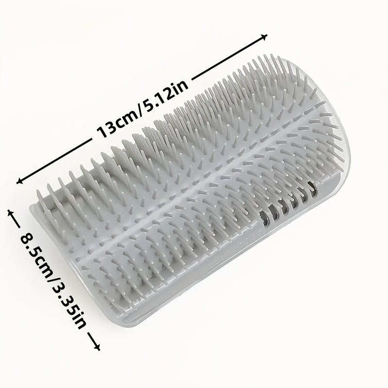 scratcher wall mounted cat grooming brush itchy