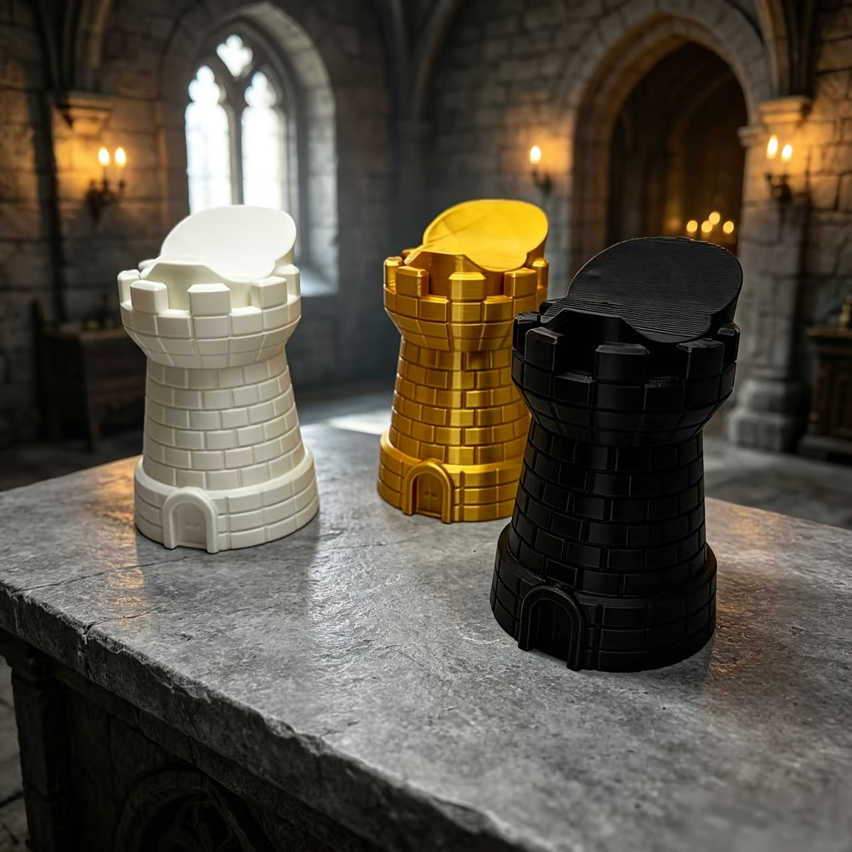 castle shaped game controller storage stand creative desktop