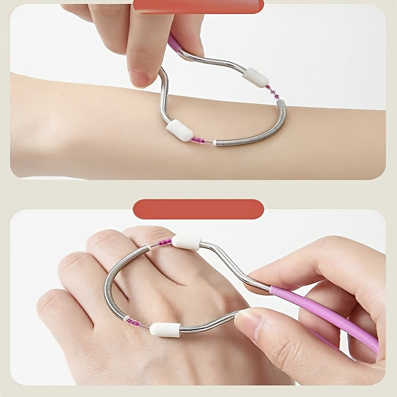 4pcs facial hair remover set spring hair removal tool womens
