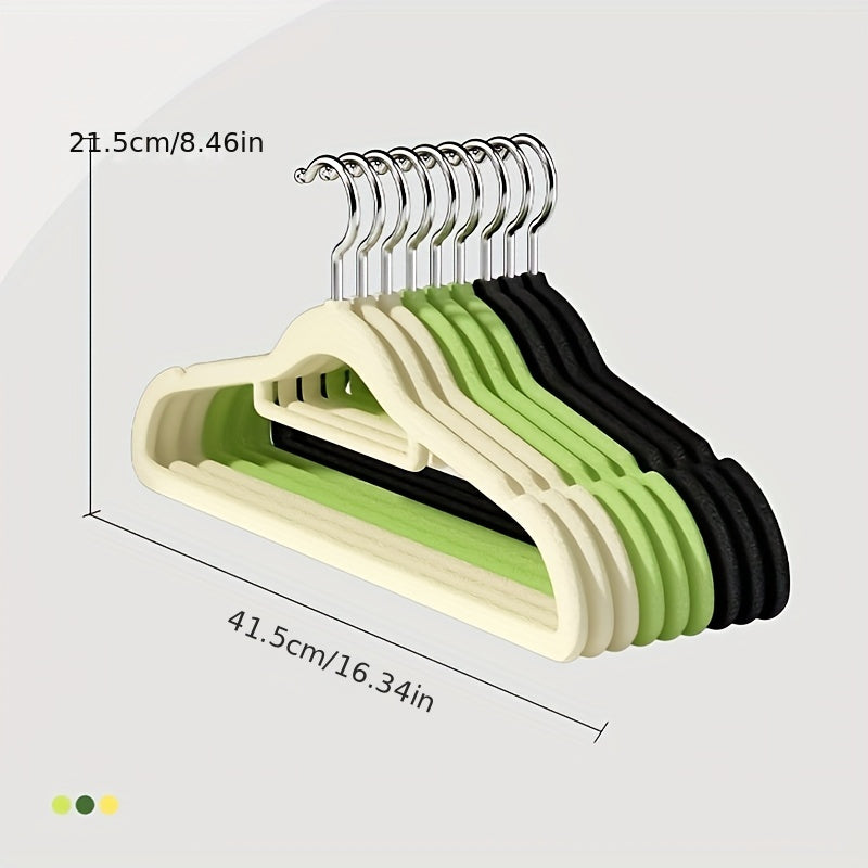 5pcs flocked hangers   pendants flocking non slip