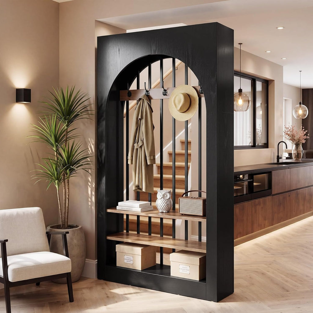 wall room divider 71 arched freestanding wood partition temu