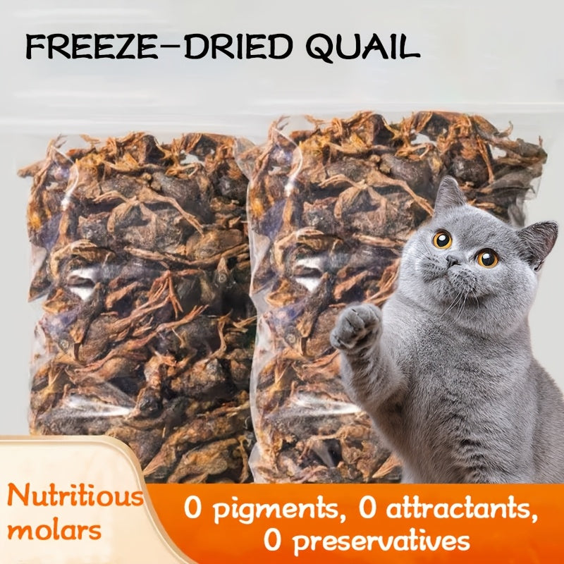 freeze dried quail cat treats crunchy protein