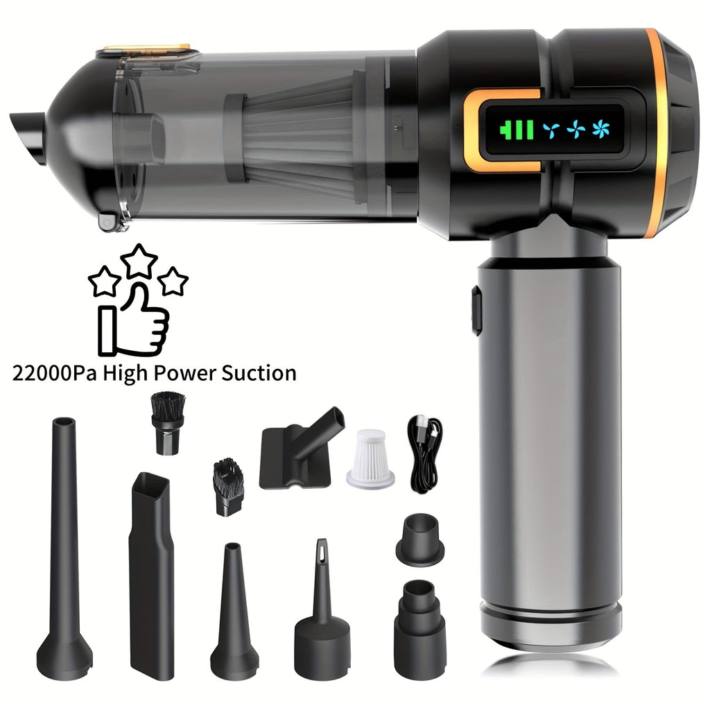 25000pa high power 9in 1wireless handheld car vacuum cleaner