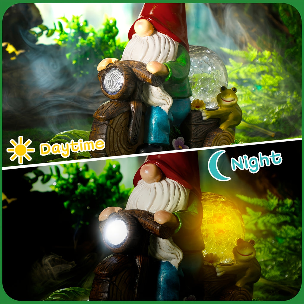 outdoor garden gnome statue light outdoor garden