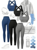 three seamless womens activewear sets high stretch backless