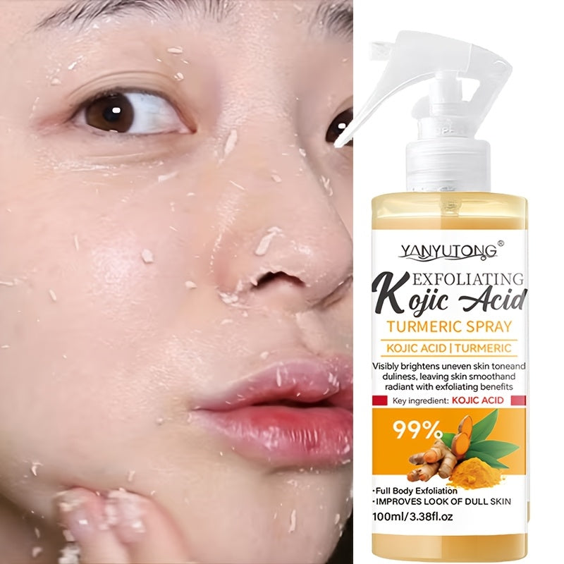 turmeric kojic acid exfoliating spray multi functional spray