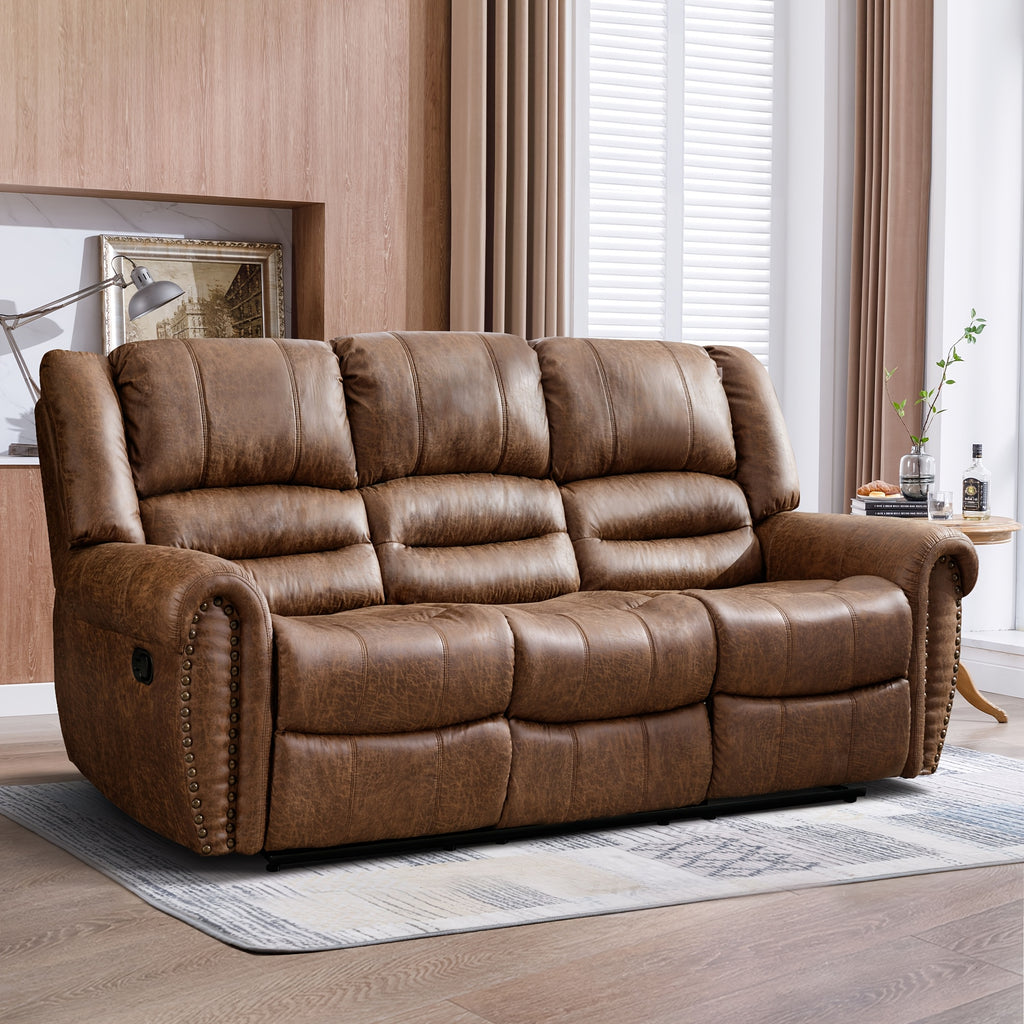 faux leather recliner living room set 1 seater 2 seater 3