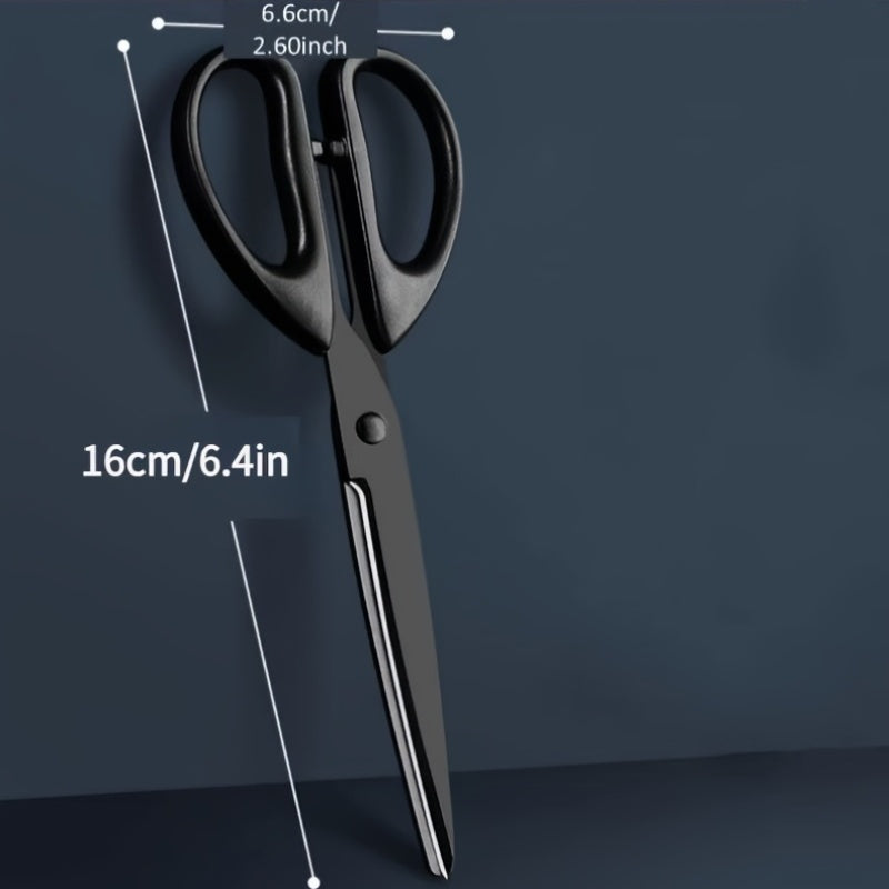 2 black rust proof metal scissors sharp   comfortable