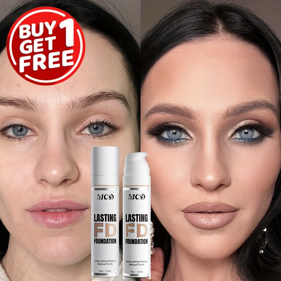 2pcs liquid foundation   coverage concealer