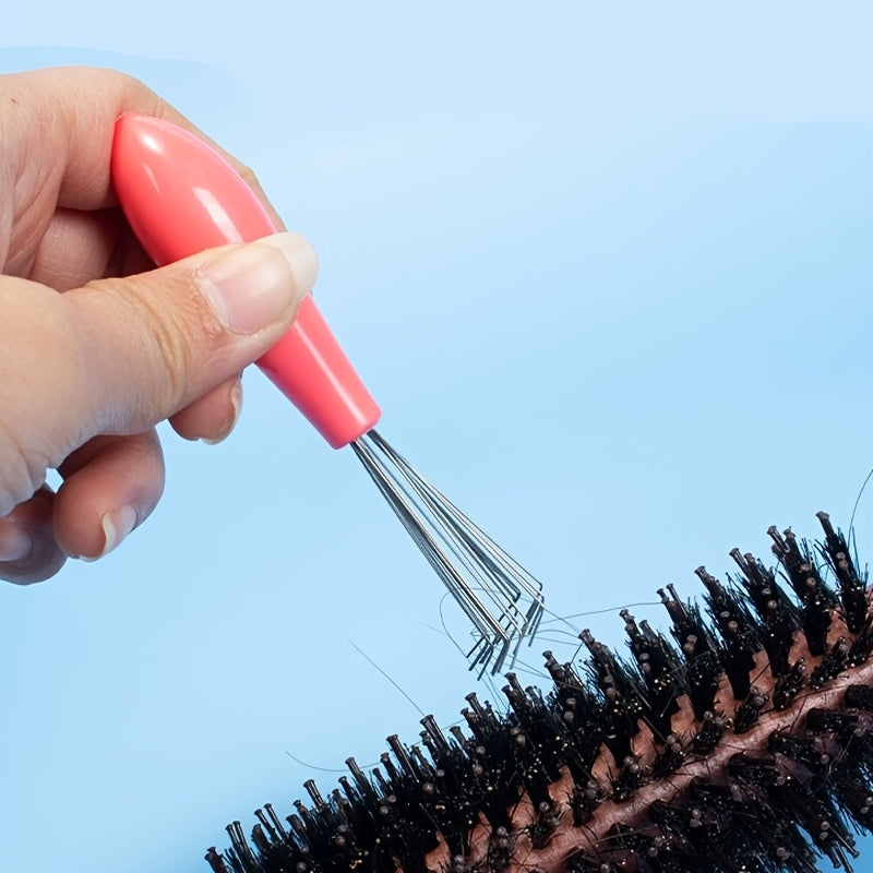 2 random color comb cleaning brushes hair removal brushes