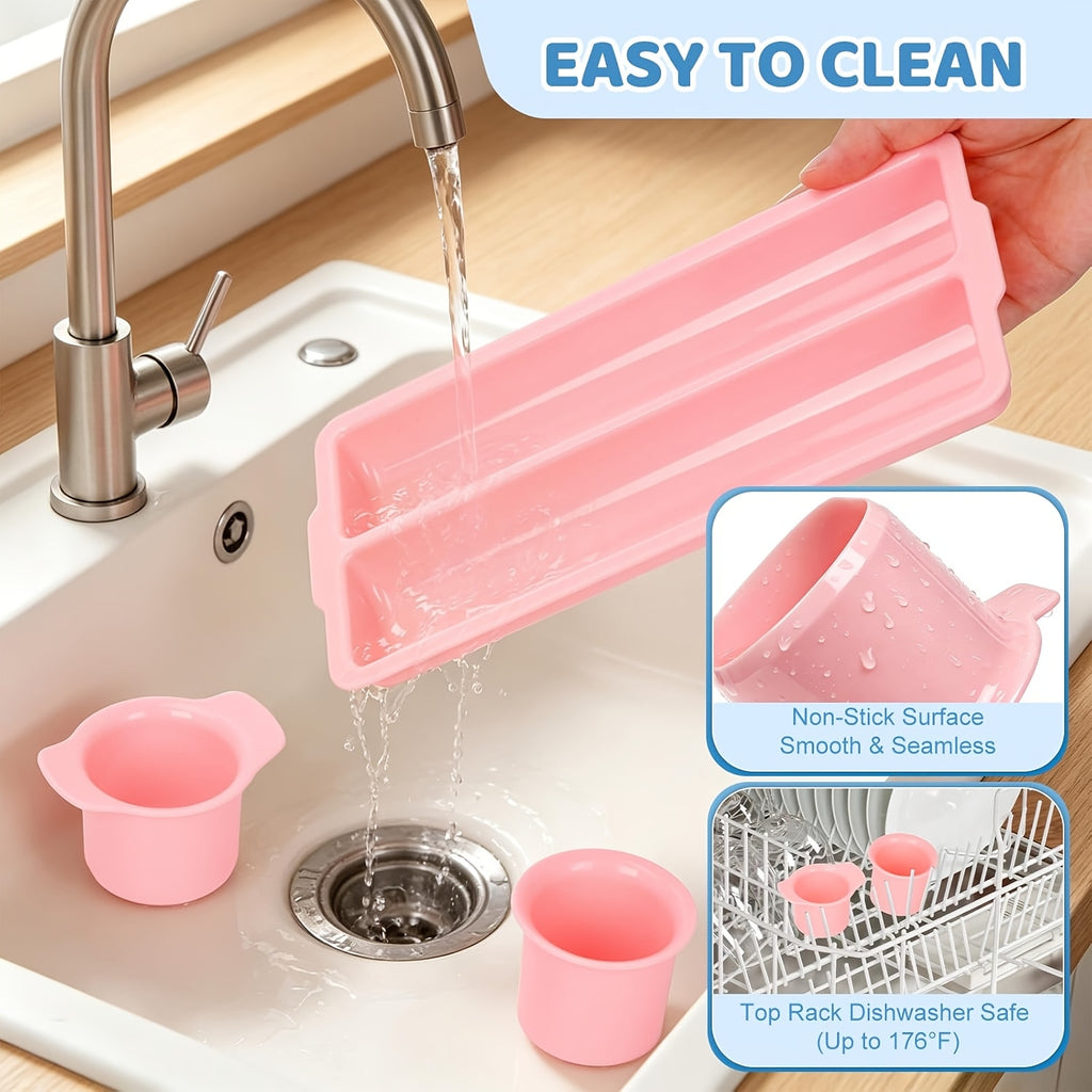 cake   mold set 9 inch pink double layer tray