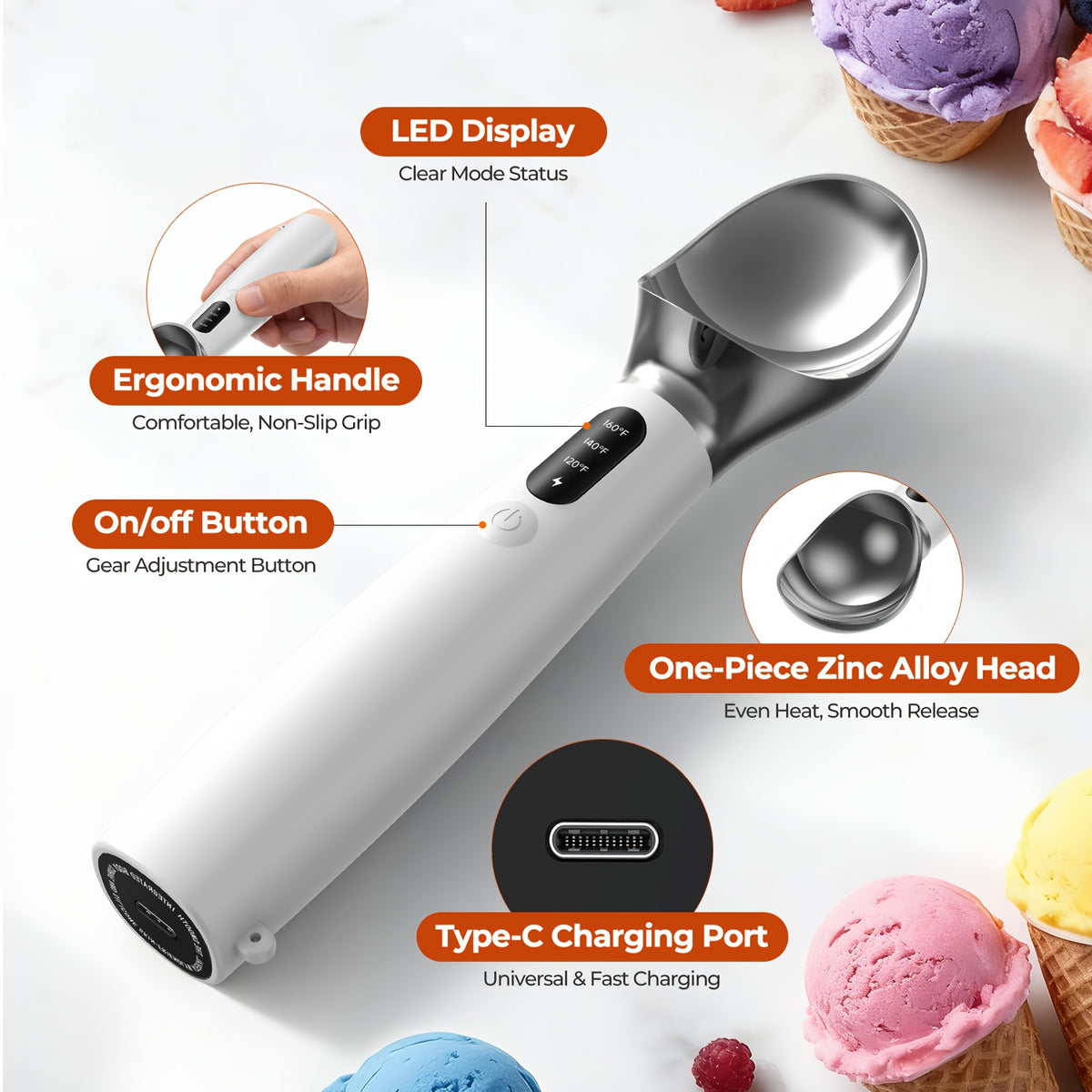 heated ice cream scoop electric ice cream scoop 3