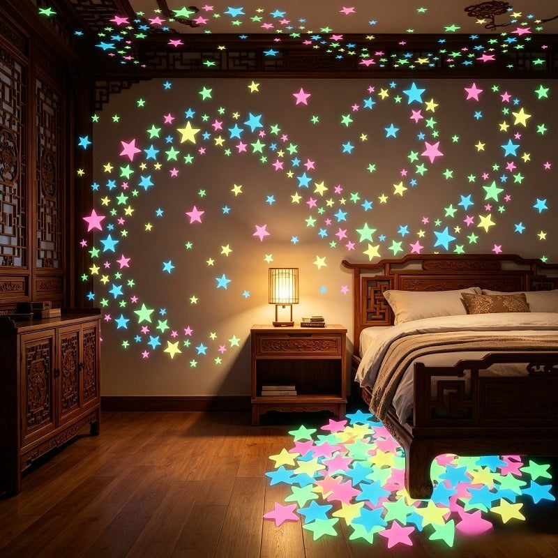 310  in dark wall stickers mixed colors 1 18inch