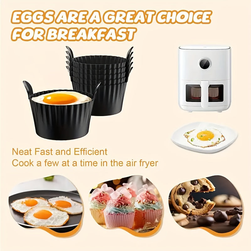 3pcs air fryer baking ramekins   grade silicone