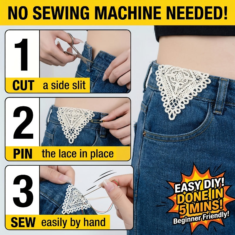 5pcs bohemian embroidered flower patches hand sewn jeans