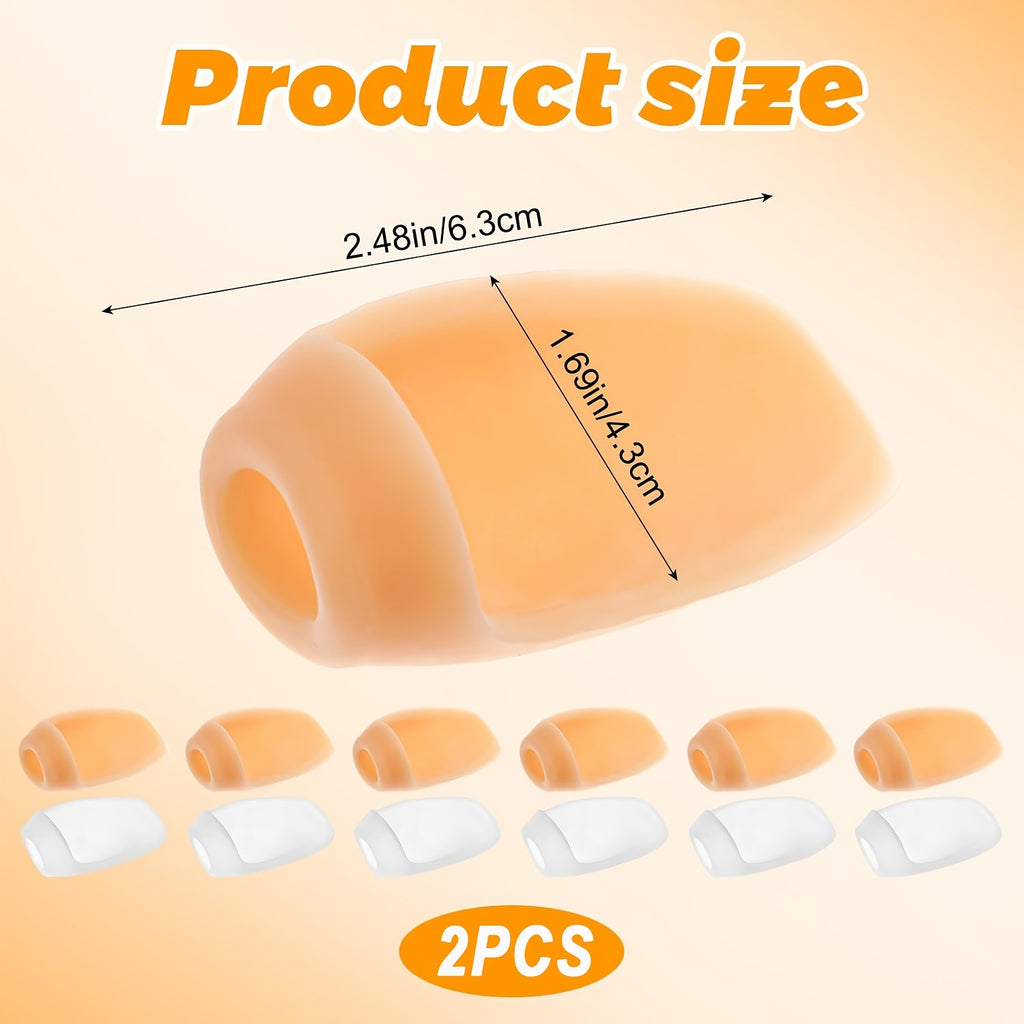 2pcs gel big toe   prevent toe friction anti