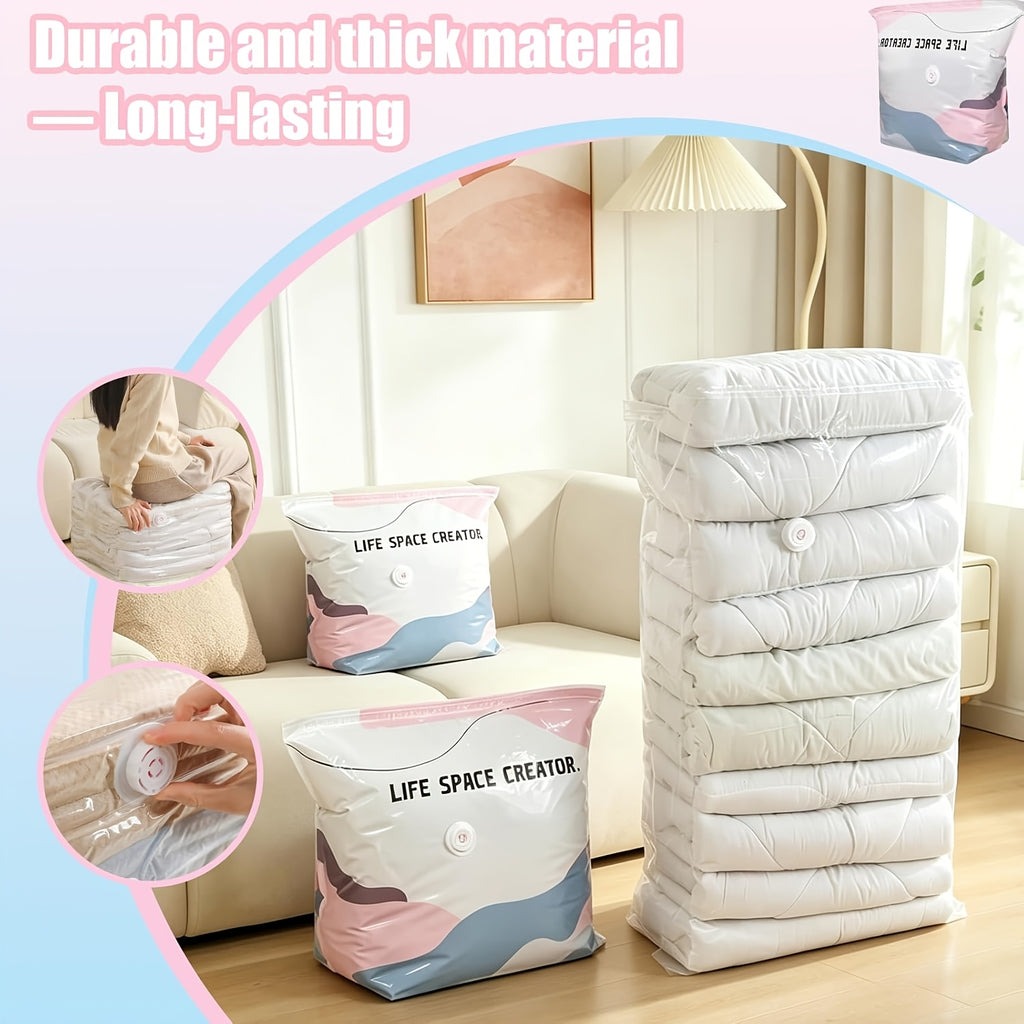4pcs vacuum bag without pump no pump vacuum storage bags 3d