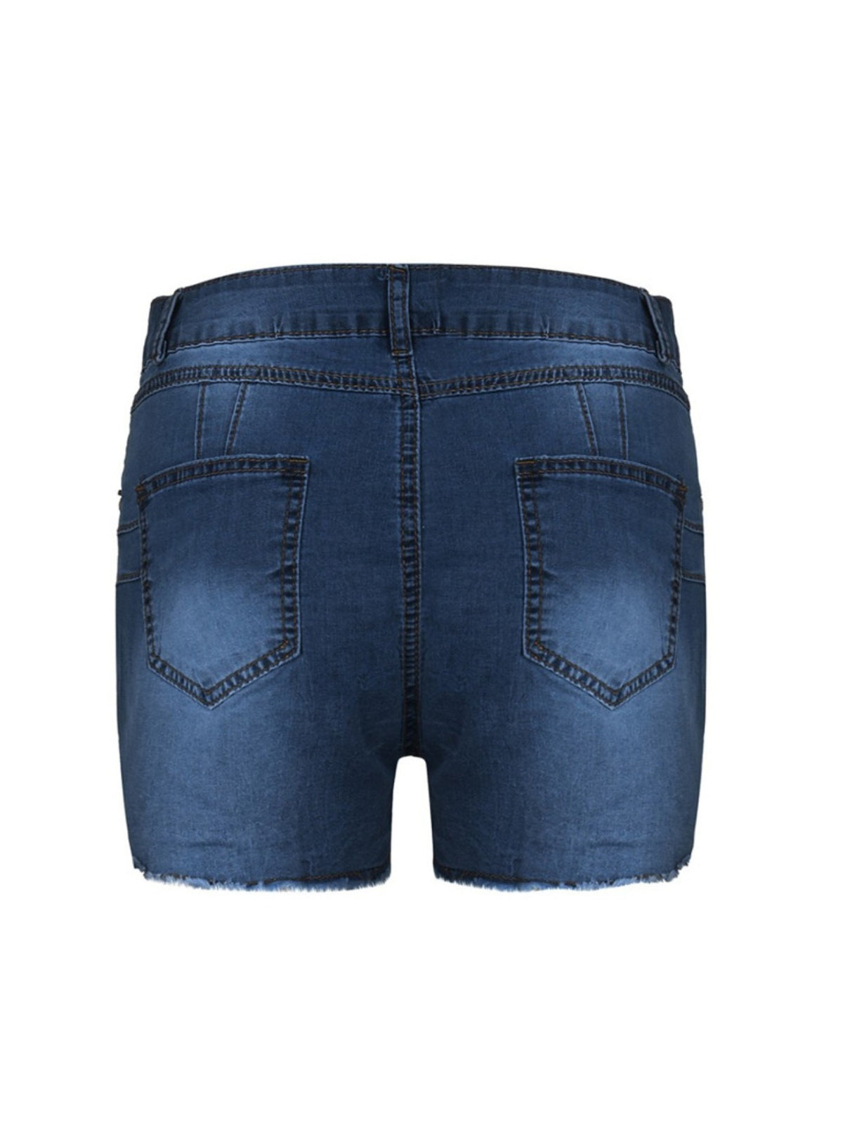 fit ripped denim shorts women stretch high waist