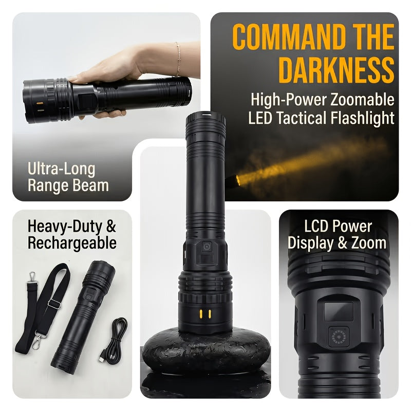 high power led flashlight features   bright adjustable
