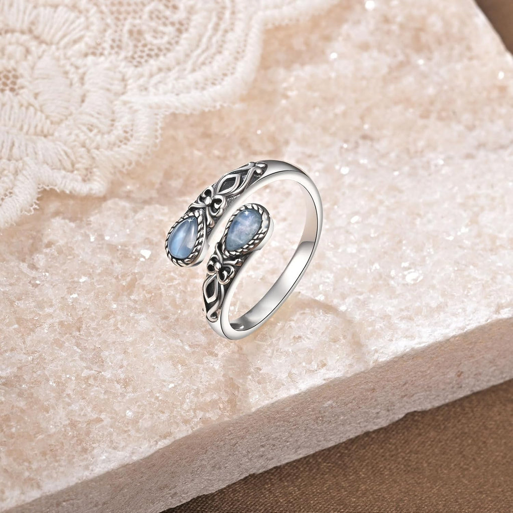 vintage imitation   rings adjustable bow thumb ring