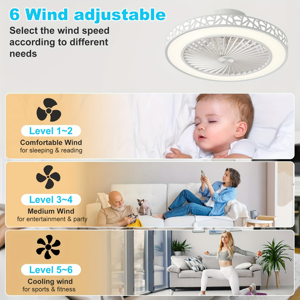 19 modern low profile ceiling fan 6   reversible