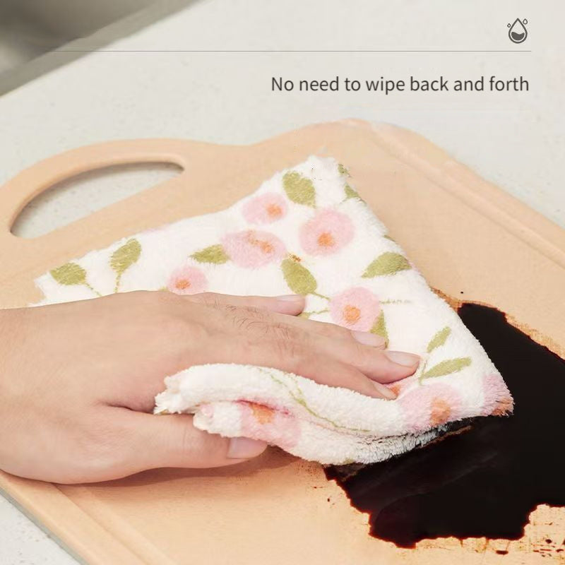 20pcs coral fleece cleaning towels super absorbent quick