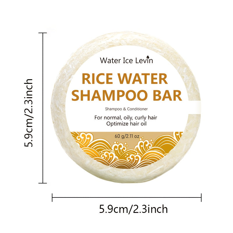 60g rice water shampoo bar 2 in 1 hair shampoo conditioner