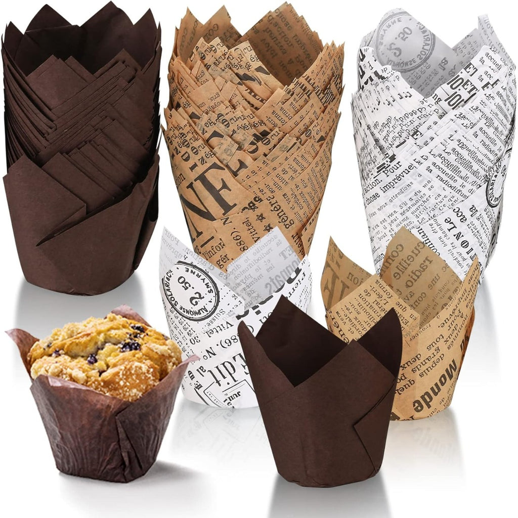 150pcs tulip cupcake liners baking tulip muffin liners paper