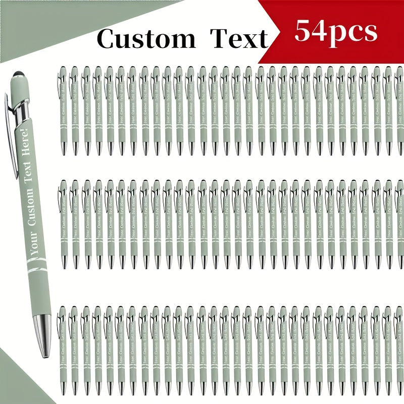 customizable engraved ballpoint pen set 18 mixed colors