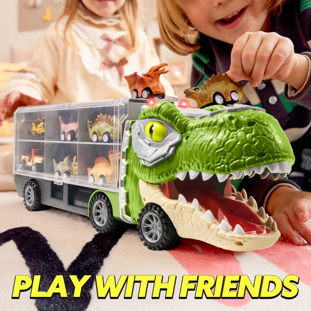 13 packs   dinosaur truck toys kids transport