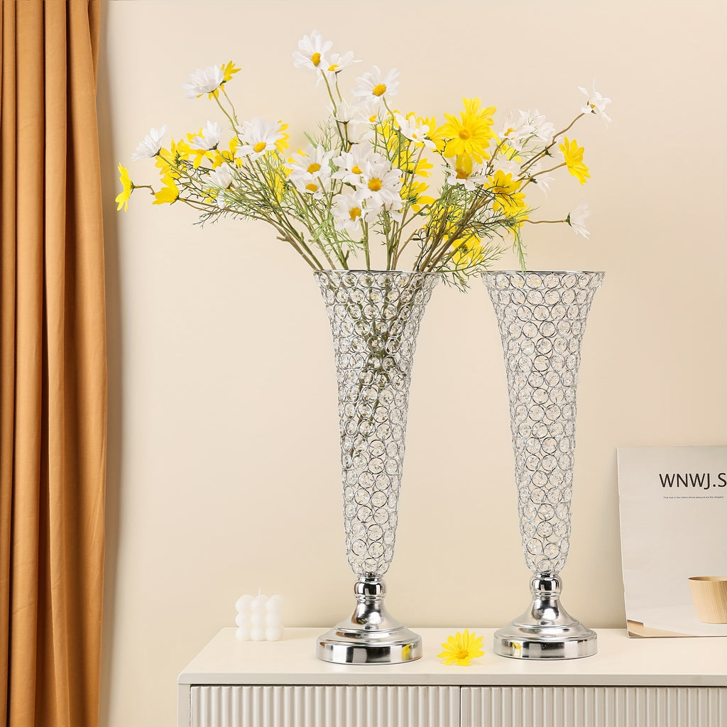 2pcs 10pcs crystal trumpet floral   wedding