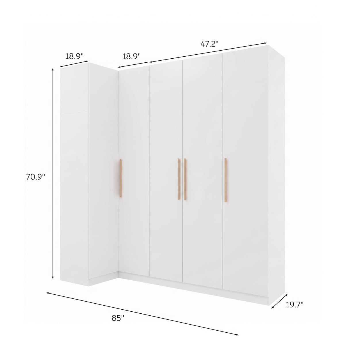 modern corner wardrobe   closet storage cabinet