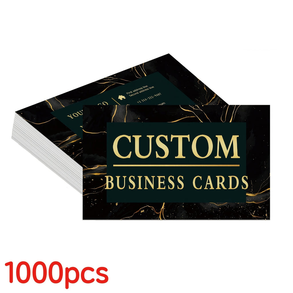 customizable double sided printed business cards simple