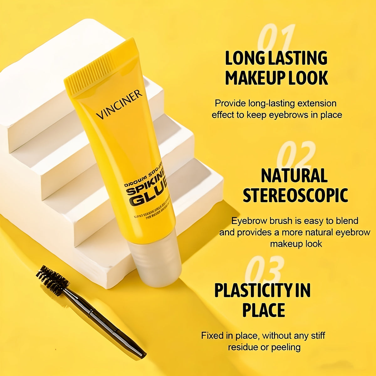 eyebrow styling gel brush 3d outline natural brow shape