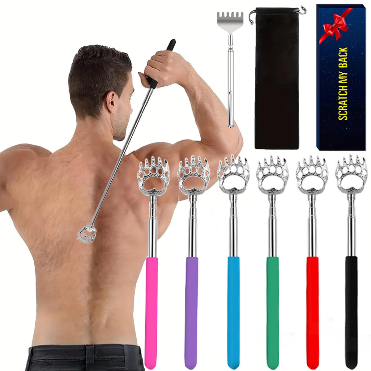 6 pack back scratcher fathers day dad gifts white elephant