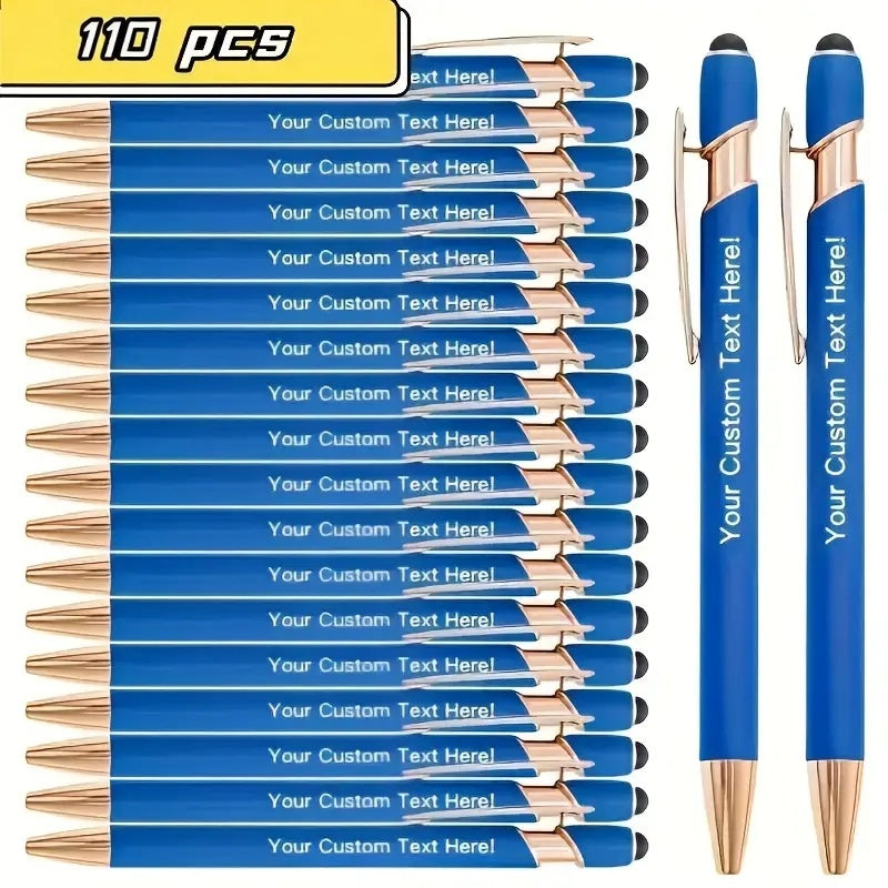 110pcs custom engraved metal ballpoint pens personalized