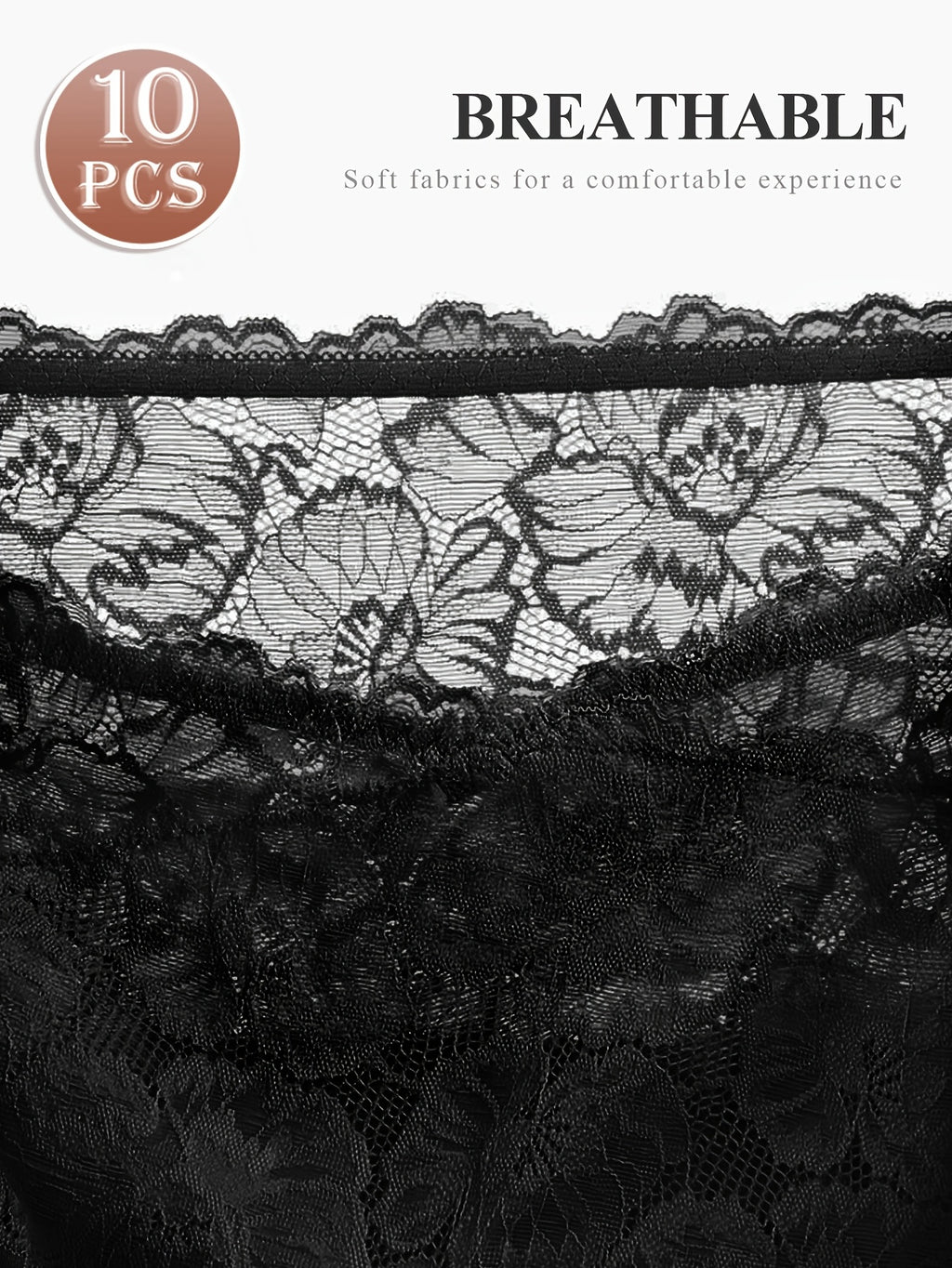 10pack   elegant lace panties high waisted tummy