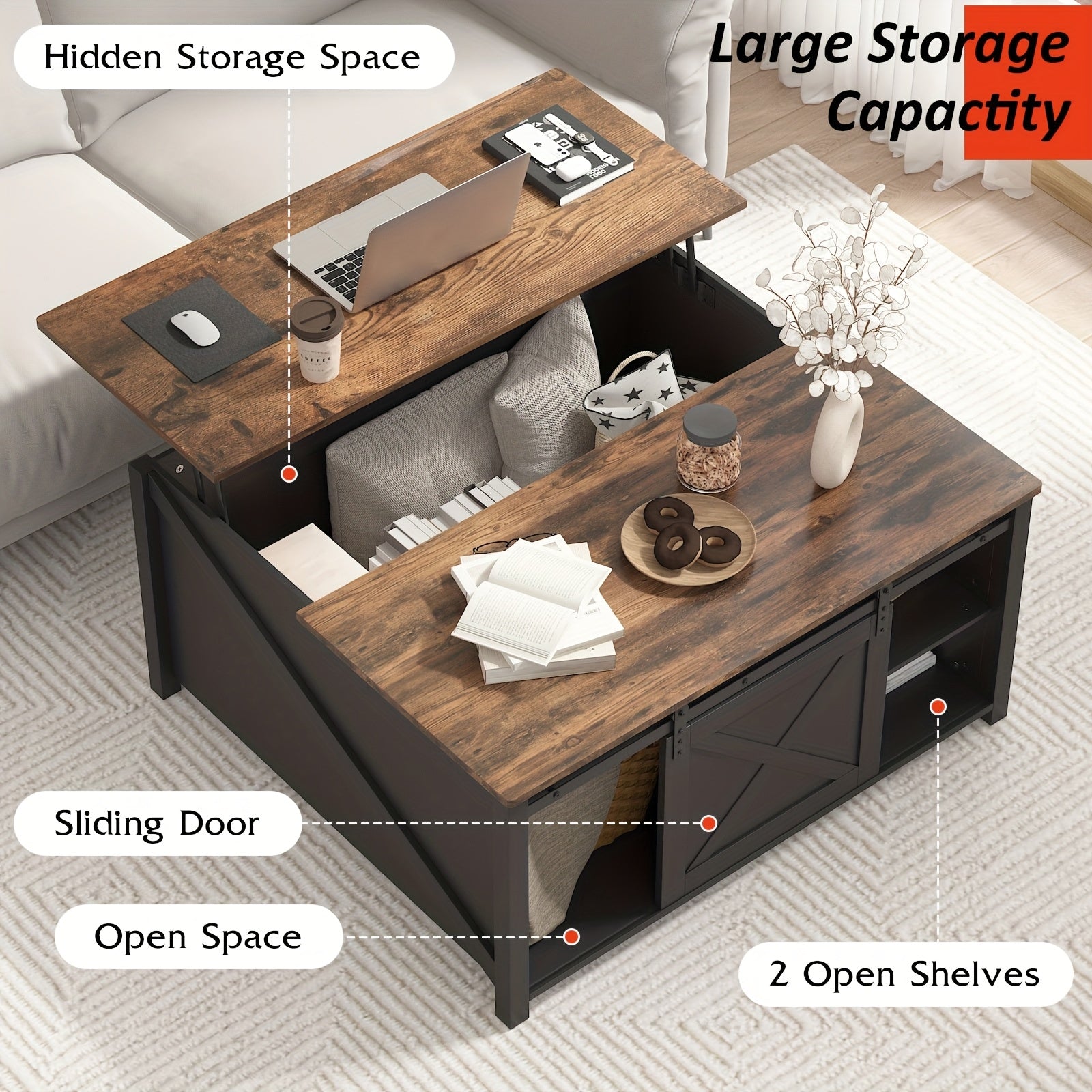 lift top coffee table storage square wood coffee tables