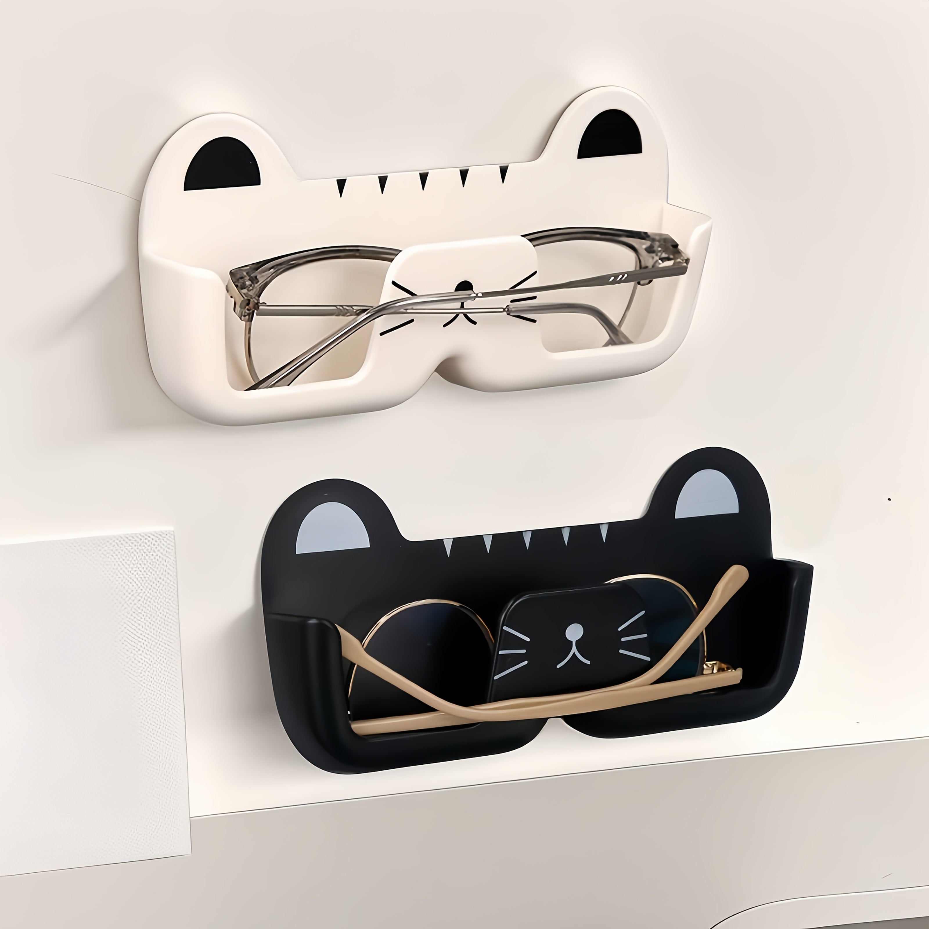 wall mounted glasses storage box suitable bedside bathroom