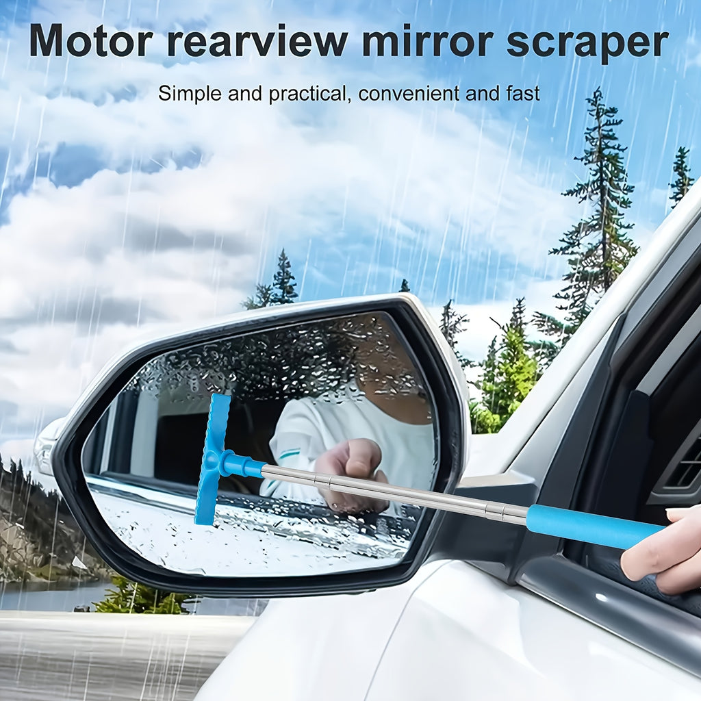 1pc handheld telescopic car brush portable rearview mirror
