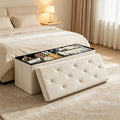 30 43 inch heavy duty folding storage   bench shoe