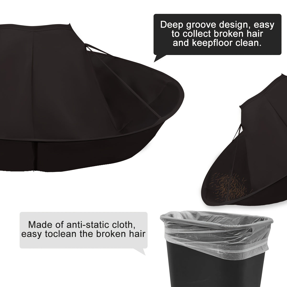 haircut cape comb foldable barber apron salon home use ideal
