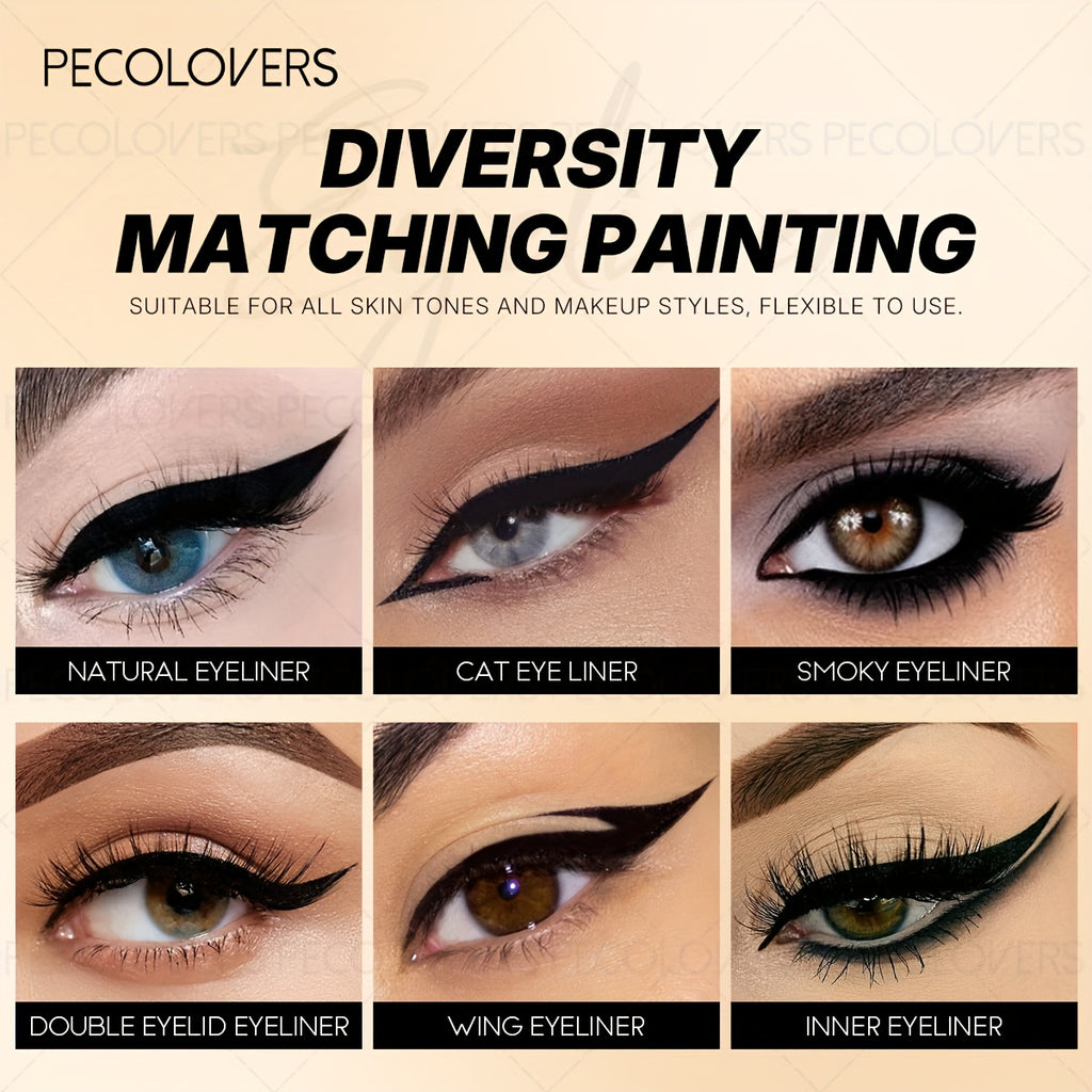 1pc waterproof sweatproof black eyeliner creamy texture long
