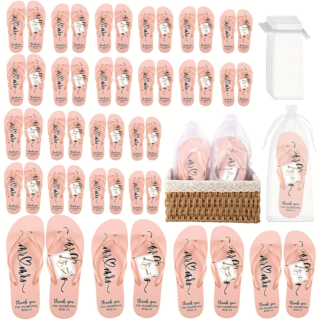 24 pairs bulk wedding flip flops women bulk slippers sandals