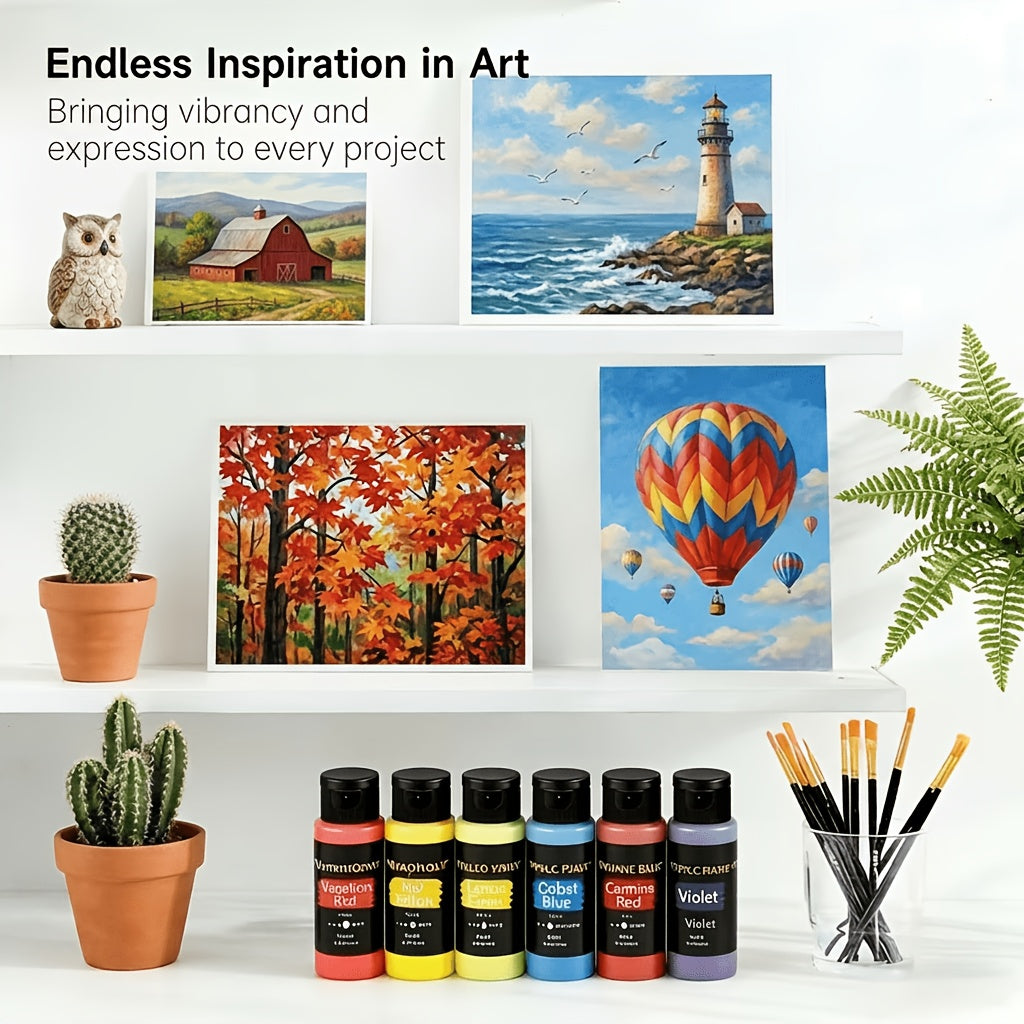 24 colors artist paint set 12 premium