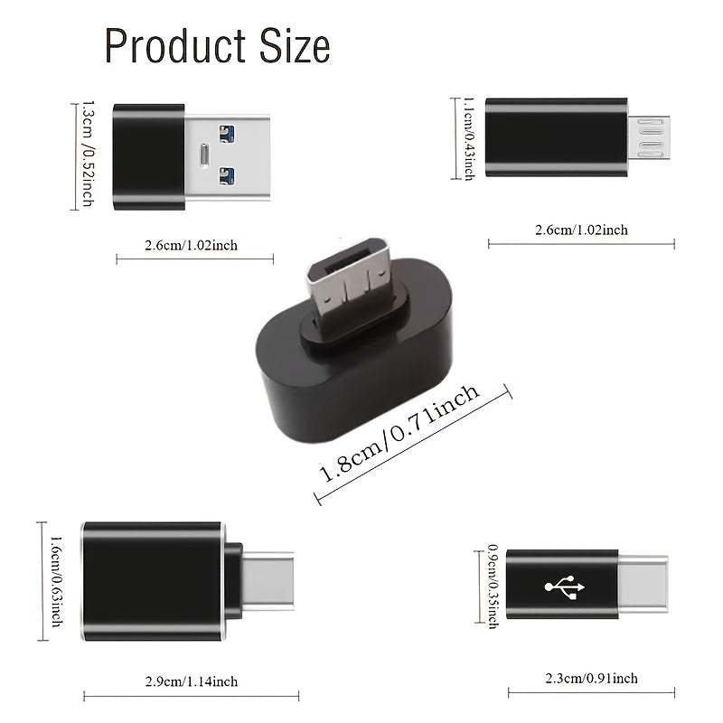 10pcs usb type c micro interface multifunctional adapter
