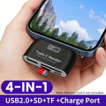 portable otg card reader writer suitable type   plug